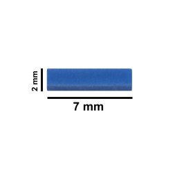 Bel-Art Spinbar® Teflon® Micro (Flea) 磁力搅拌棒； 7 x 2 毫米，蓝色