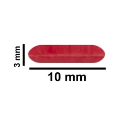 Bel Art Spinbar®Teflon®微型（跳蚤）磁力搅拌棒；10 x 3毫米，红色