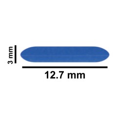 Bel Art Spinbar®Teflon®微型（跳蚤）磁力搅拌棒；12.7 x 3毫米，蓝色