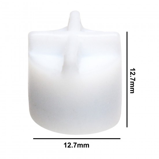 Bel Art Spinfin®Teflon®磁力搅拌棒；12.7 x 12.7毫米，白色