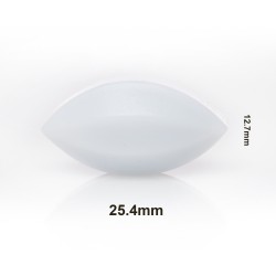 Bel-Art Spinbar® Teflon® 椭圆（蛋形）磁力搅拌棒； 25.4 x 12.7 毫米，白色