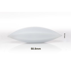 Bel-Art Spinbar® Teflon® 椭圆（蛋形）磁力搅拌棒； 50.8 x 19.1 毫米，白色
