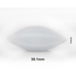 Bel-Art Spinbar® Teflon® 椭圆（蛋形）磁力搅拌棒； 38.1 x 15.9 毫米，白色