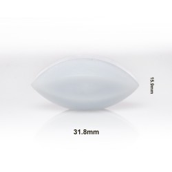 Bel-Art Spinbar® Teflon® 椭圆（蛋形）磁力搅拌棒； 31.8 x 15.9 毫米，白色