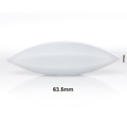 Bel-Art Spinbar® Teflon® 椭圆（蛋形）磁力搅拌棒； 63.5 x 19 毫米，白色