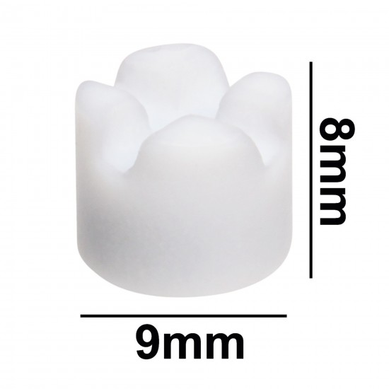 Bel-Art Spinbar® Teflon® Cell（比色皿）磁力搅拌棒； 9 x 8 毫米，白色