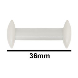 Bel-Art Circulus™ Teflon® Magnetic Stirring Bar; 36mm Length, White