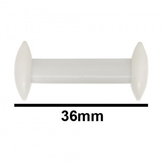 Bel-Art Circulus™ Teflon® 磁力搅拌棒； 36mm 长，白色