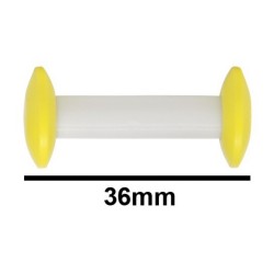Bel-Art Circulus™ Teflon® Magnetic Stirring Bar; 36mm Length, Yellow