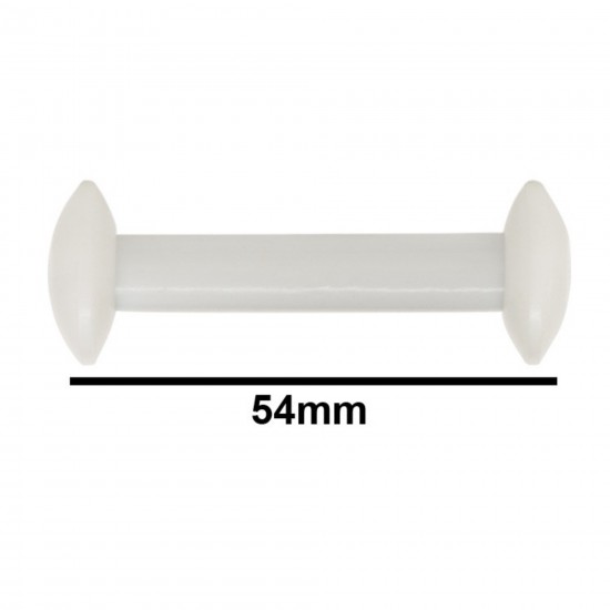 Bel-Art Circulus™ Teflon® 磁力搅拌棒； 54mm 长，白色