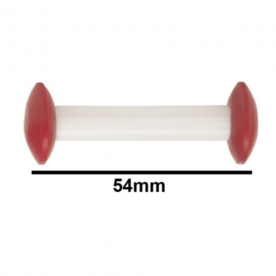 Bel-Art Circulus™ Teflon® 磁力搅拌棒； 54mm 长，红色