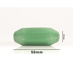 Bel-Art Spinbar 稀土特氟龙槽八角磁力搅拌棒； 50 x 21 毫米，绿色