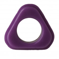 Bel-Art，H-B 玻璃液体温度计非卷装配件，紫色 PVC 塑料，三角形（每包 25 个）