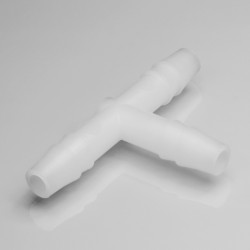 Bel-Art “T”形管接头，用于 ¼ 英寸管； 聚丙烯（12 件装）