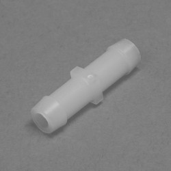 Bel-Art Straight Tubing Connectors for ⅛ in. Tubing; Polypropylene (Pack of 12)