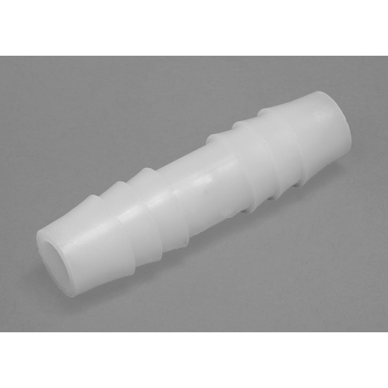 Bel-Art Straight Tubing Connectors for ⅜ in. Tubing; Polypropylene (Pack of 12)