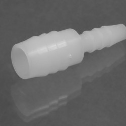 Bel-Art Stepped Tubing Connectors for ¼ in. to ½ in. Tubing; Polypropylene (Pack of 12)