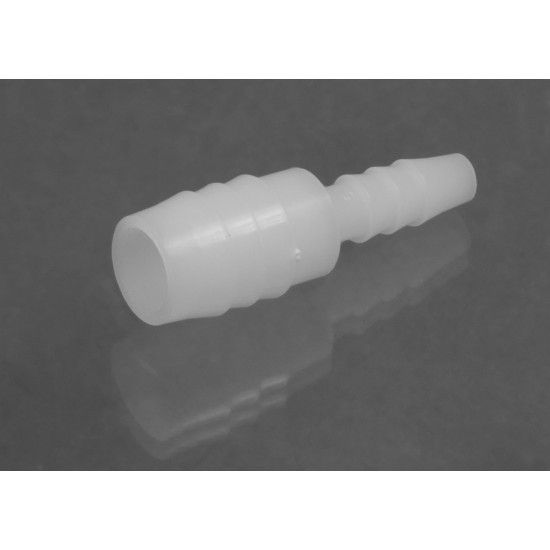 Bel-Art Stepped Tubing Connectors for ¼ in. to ½ in. Tubing; Polypropylene (Pack of 12)