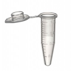 1.5 mL SuperClear® Microcentrifuge Tubes with Extra Large Attached Caps, Clear, in Resealable Bags