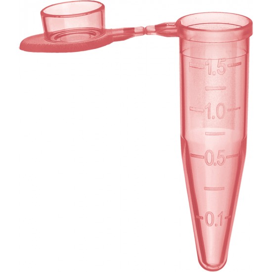 1.5 mL SuperSpin® Microcentrifuge Tubes, Red, in Resealable Bags