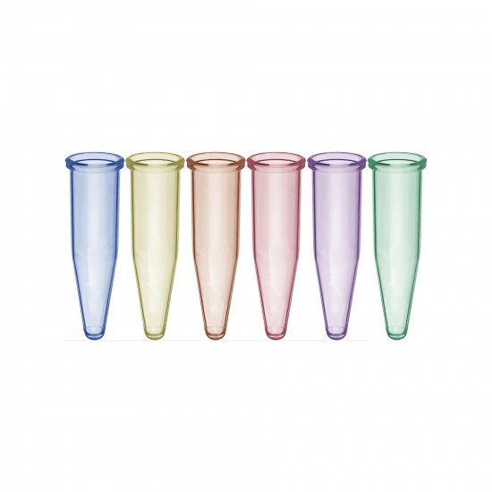 1.7 mL SuperClear® Microcentrifuge Tubes without Caps, Assorted Colors, in Resealable Bags