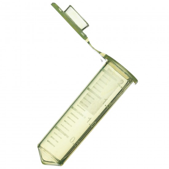 2.0 mL SuperClear® Microcentrifuge Tubes with Attached Caps, Yellow, in Resealable Bags