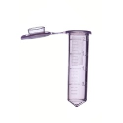 2.0 mL SuperClear® Microcentrifuge Tubes with Attached Caps, Purple, in Resealable Bags