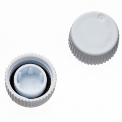 Screw Caps with O-Rings for SuperClear® microtubes, White Color, in Bags
