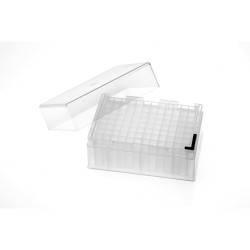 PurePlus® 2.5 mL 96 Well Deep Well Plates with Square Wells and Clear Lid, Autoclavable