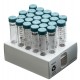 15 mL SuperClear® Centrifuge Tubes with Plug Style Caps, 25 per Rack, Sterile