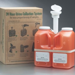 UrineTime™ II 24 Hour Urine Collection System, Case of 4