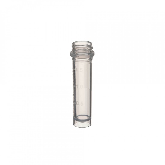 SuperClear® 2.0 mL Freestanding Screw Cap Microcentrifuge Tubes with Caps, in Resealable Bags