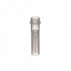 SuperClear® 0.5 mL Freestanding Screw Cap Microcentrifuge Tubes with Elastomeric Caps, in Resealable Bags